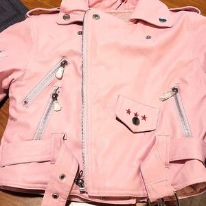 Toddler Leather Jacket- 4T- Pink- Outdoor Habitat